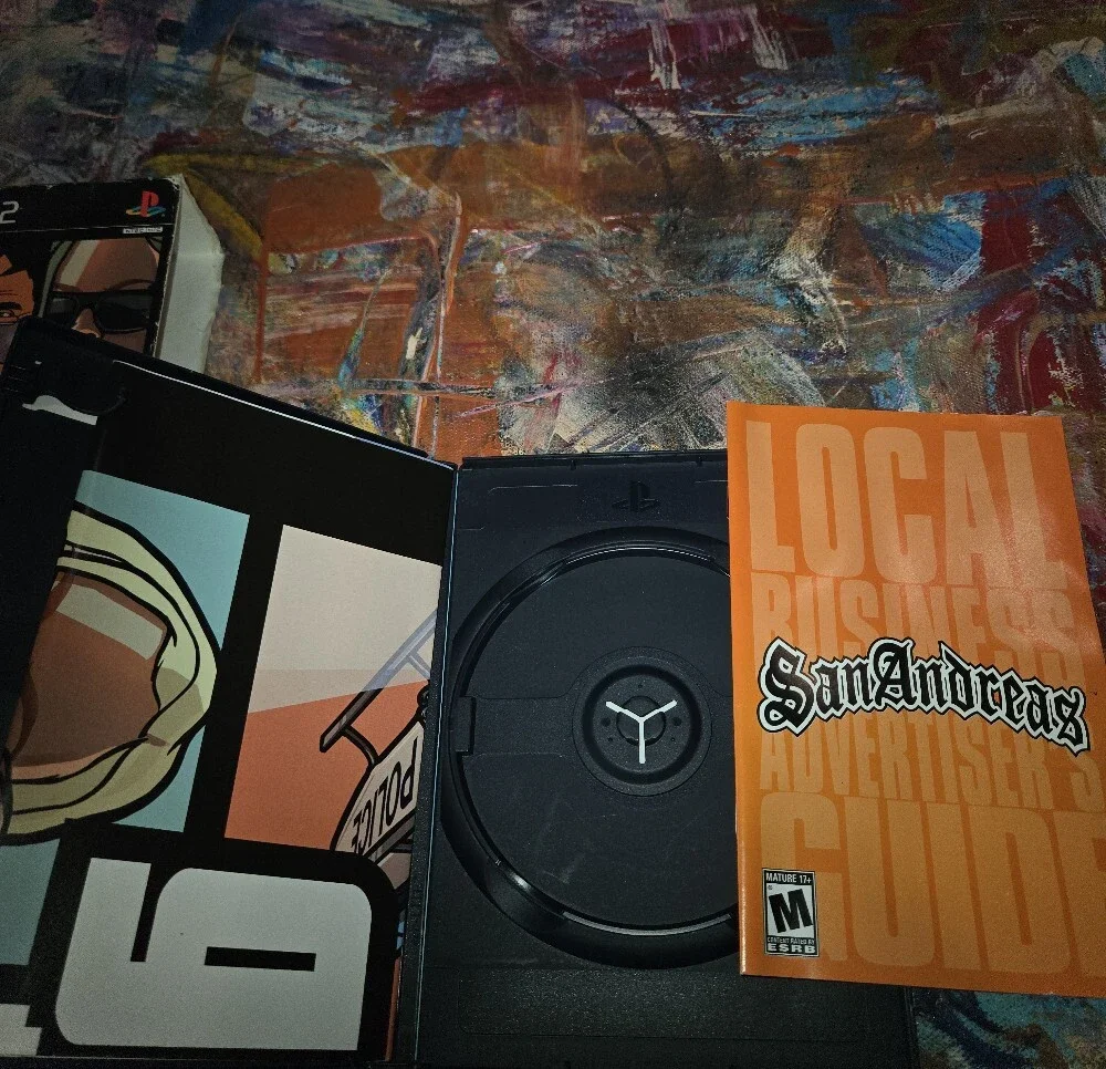 Sony PlayStation 2 Grand Theft Auto: The Trilogy — Black and Purple Cover